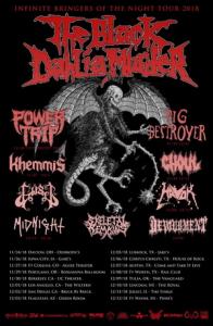 The Black Dahlia Murder US TOur 2018 poster
