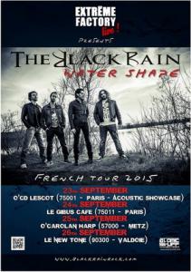 The Black Rain French Tour 2015 poster