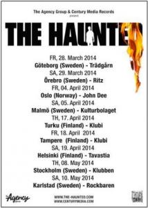 The Haunted Scandinavian Tour 2014 poster