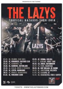 The Lazys Euro Tour 2019 poster