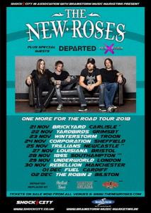 The New Roses UK Tour 2018 poster