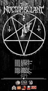 The Noctambulant US Tour 2016 poster