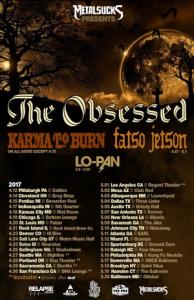 The Obsessed US Tour 2017 poster