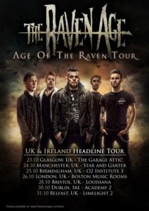 The Raven Age UK & Irish Tour 2017 poster