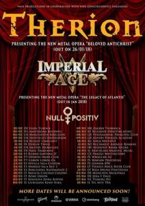 Therion Euro Tour 2018 poster