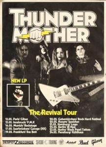 Thundermother Euro Tour 2018 poster