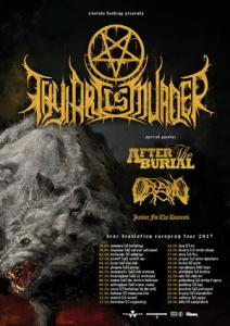 Thy Art Is Murder Euro Tour 2017 poster