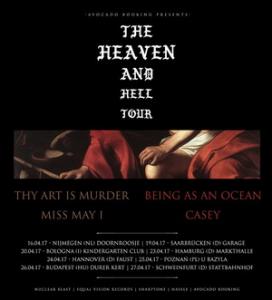 Thy Art Is Murder Euro Tour 2017 poster