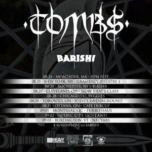 Tombs North American Tour 2018 poster