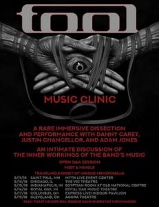 Tool Music Clinic 2018 poster