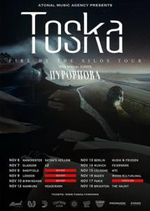 Toska UK & EU Tour 2018 poster