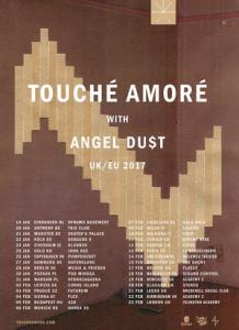 Touché Amoré European & UK Tour 2017 poster