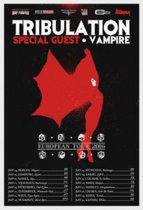 Tribulation Euro Tour 2016 poster