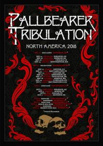 Tribulation North American Tour 2018 poster