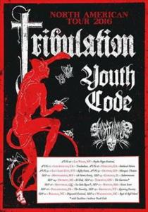 Tribulation North American Tour 2016 poster
