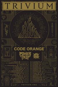 Trivium Euro & UK Tour 2018 poster
