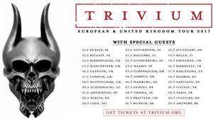 Trivium UK & European Tour 2017 poster