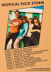 Tropical Fuck Storm US Tour 2018 poster