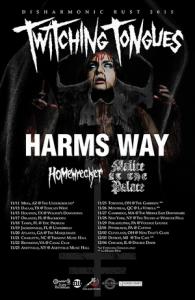 Twitching Tongues US Tour 2015 poster