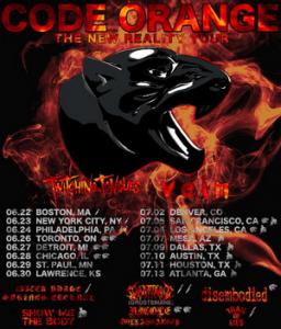 Twitching Tongues North American Tour 2018 poster