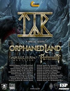 Tyr North American Tour 2018 poster