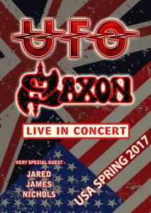 UFO Saxon US Tour 2017 poster