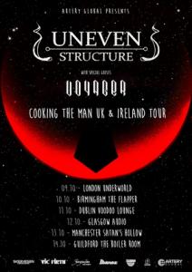 Uneven Structure UK Tour 2017 poster