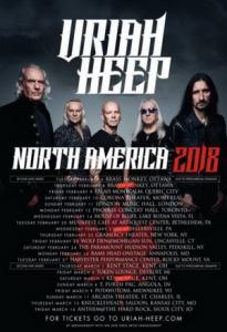 Uriah Heep NA Tour 2018 poster