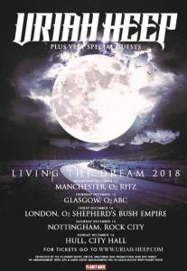 Uriah Heep UK Tour 2018 poster