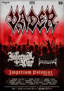 Vader Infernal War Polish Tour 2017 poster