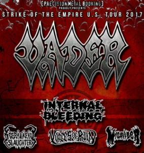 Vader US Tour 2017 poster