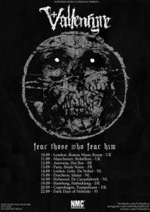 Vallenfyre UK & EU Tour 2017 poster