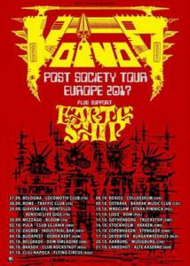Voivod Euro Tour 2017 poster