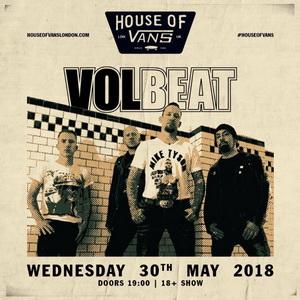 Volbeat London Show 2018 poster