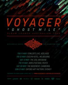 Voyager Australian Tour 2017 poster