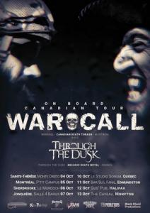 WarCall Canadian Tour 2018 poster