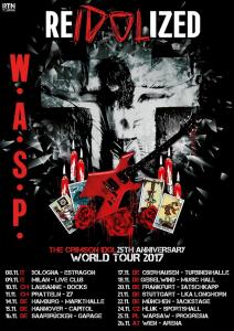 W.A.S.P. World Tour 2017 poster