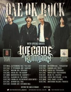 We Came As Romans UK Tour 2015 poster