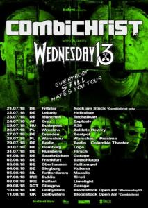 Wednesday 13 & Combichrist Euro Tour 2018
