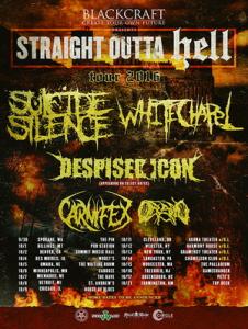 Whitechapel US Tour 2016 poster