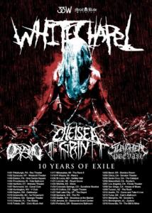 Whitechapel US Tour 2018 poster