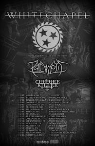 Whitechape US Tour 2015 poster