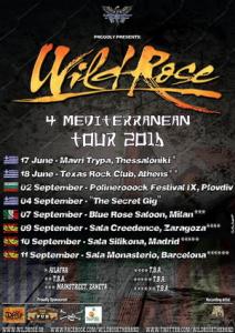Wild Rose Mediterranean Tour 2016 poster