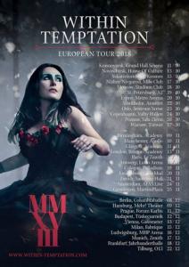 Within Temptation Euro Tour 2018 poster