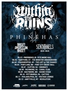 Within The Ruins US Tour 2018 poster