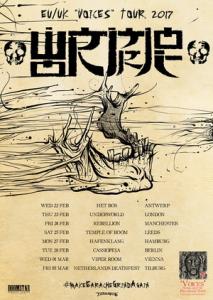 Wormrot EU & UK Tour 2017 poster