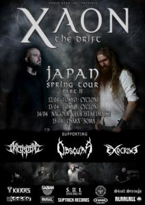 Xaon Japan Tour 2018 poster