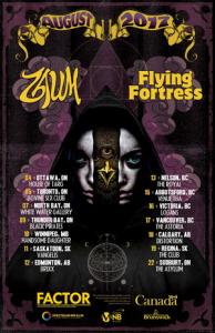 Zaum Canada Tour 2017 poster