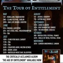 Acid Reign UK Tour 2020 poster