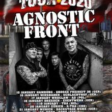Agnostic Front Euro Tour 2020 poster